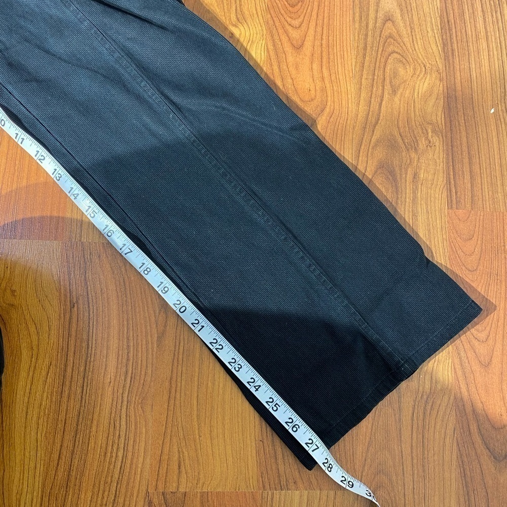 J. JILL Stretch black retro y2k 90s flat front high waisted straight leg pants - Picture 8 of 10